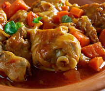 Fricassé de poulet et riz