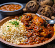 Sauce gouagouasou et riz