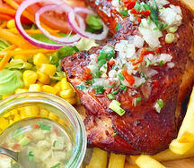 Cuisse de poulet boucané