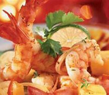 Crevettes sautées