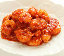 Gambas à la sauce tomate