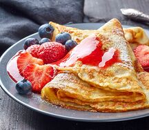 Crêpe de fruits