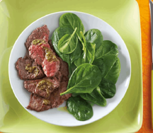 Viande au pesto