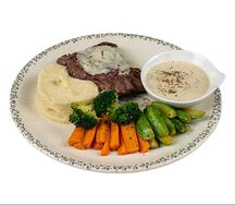 Steak aux champignons