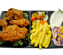 Demi-poulet pané