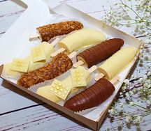 Бананы в шоколаде Два шоколада