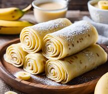 Блины со сгущенкой и бананами