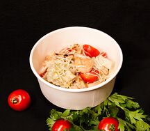 Салат цезарь с креветкой