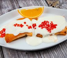 Сёмга в икорно-сливочном соусе