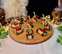 Канапе по-восточному с орехами