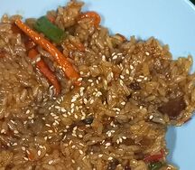 Вок с рисом со свининой