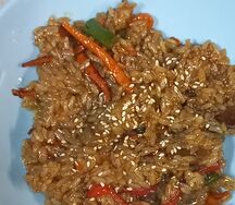 Вок с рисом и курицей