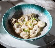 Пельмени с муксуном и лососем