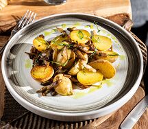 Картофель с грибами