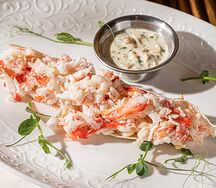 Фаланги краба, сливочный соус