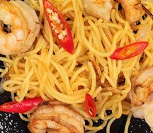 Вок с креветками маленький