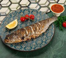 Сибас на мангале