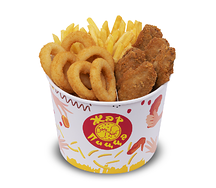 Баскет Классик с луковыми кольцами