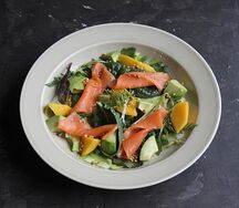 Палермо с форелью и манго