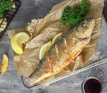 Сибас жареный