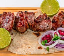 Шашлык из телячьей спинки