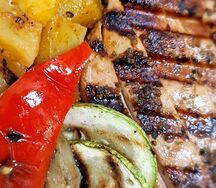 Куриная грудка, овощи-гриль