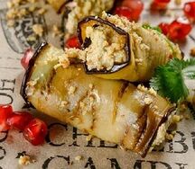 Рулетики из баклажанов