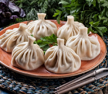 Хинкали с говядиной и свининой