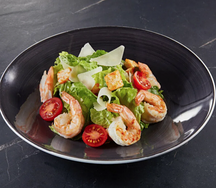 Цезарь с тигровыми креветками