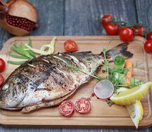 Дорадо на мангале