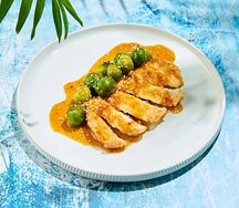 Куриное филе с брюссельской капустой