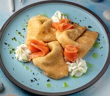 Блины с красной рыбой