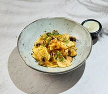 Жареный картофель с грибами