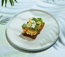 Бриошь с креветками