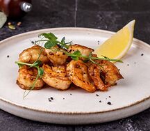 Креветки королевские жареные