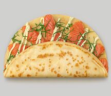 Красная рыбка и сырный соус