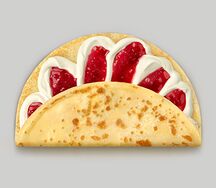 Творожок с вишнёвым джемом