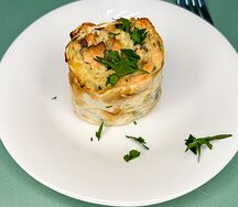 Рыбный рулет с творожным сыром