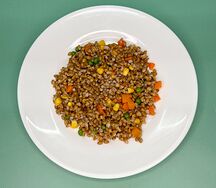 Полба с овощами