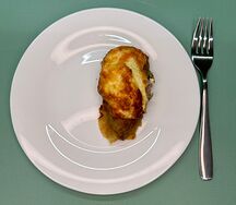 Шницель с маринованными огурчиками