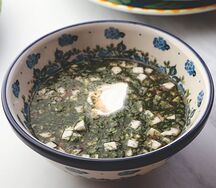 Окрошка с ветчиной