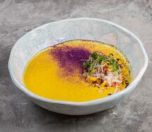 Кукурузный крем-суп с крабом