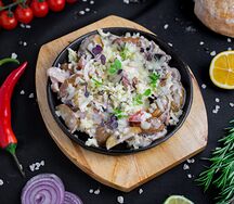 Паделла с куриной грудкой