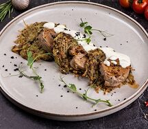 Рёшти с медальонами из свинины