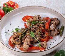 Свинина с овощами