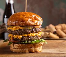 Бургер Потроха с двойной котлетой