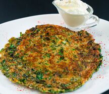 Кюкю с зеленью