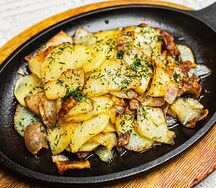 Жареный картофель по-домашнему