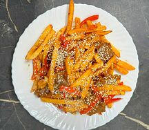 Картошка фри с мясом