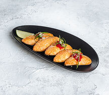 Мидии, запеченные под сырным соусом